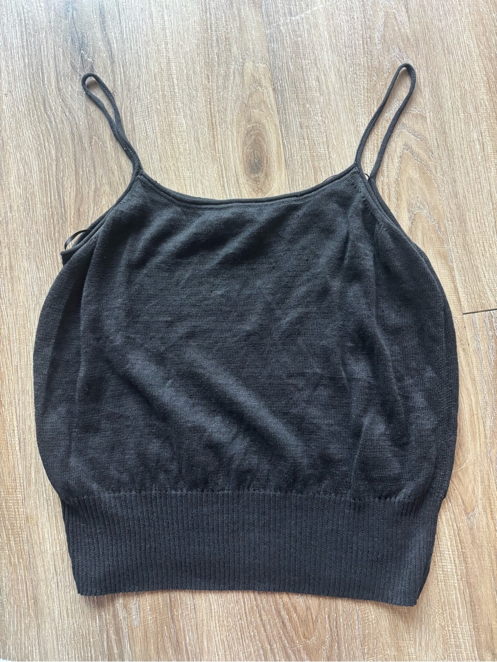 Banana Republic Black Knit Spaghetti Strap Tank